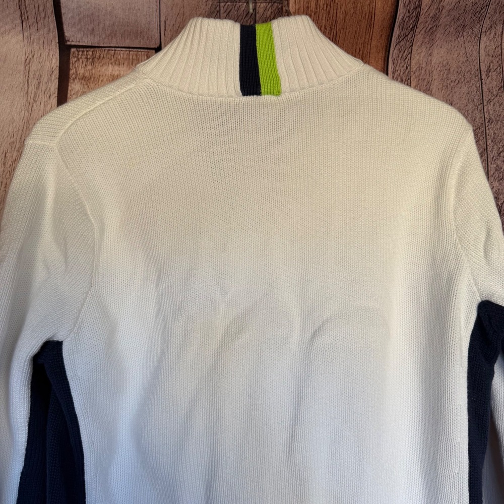 Ralph Lauren US Open Zip Knit Cardigan Sweater Preppy Tennis Tenniscore Size XL - Picture 5 of 10